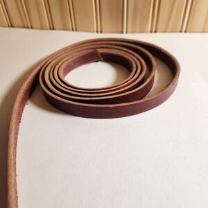 Elegant Brown Leather Strap Blank Raw Leather 76 X .5 X 1/8 Thick